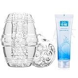Masturbieren für Männer Sex Spielzeug für die Männer,mit 25 g Gleitgel,Realistischer 3D Masturbation Erotik Manuelle Cup Masturbatoren Eichel Stimulation Pocket Pussy Blowjob Penis Sex Toyset