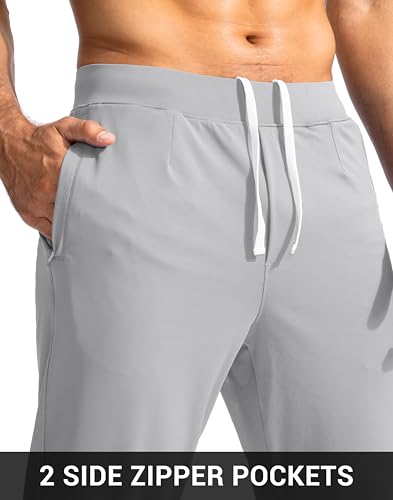 Image of G Gradual Men's Golf Joggers Pants with Zipper Pockets Stretch Sweatpants Slim Fit Track Pants Joggers for Men Work Running