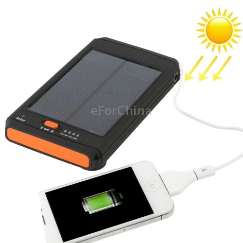 11200mAh Mobile Phone Emergency Power Station Solar Charger LED Flash