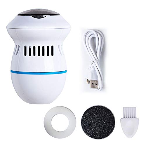 Callus Remover Electric With Built-In Vacuum: USB Foot File Rechargeable Professional Pedicure Tools For Dry Feet, Dead Callused Skin & Cracked Heels, Exfoliant Foot Peel Care Spa,Suck Up the Mess