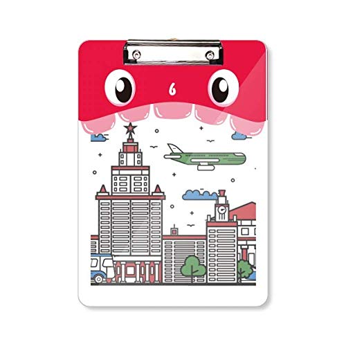 Porte-bloc A4 avec symbole de ville russe pour notes de réunion et voyage