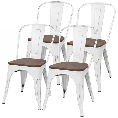 JUMMICO Wood Seat Chair