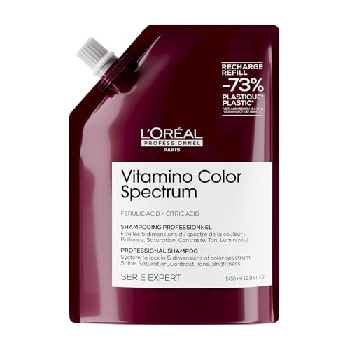 L'Oréal Professionnel Champú para Cabello Coloreado, Vitamino Color Spectrum, Recarga de 500ml