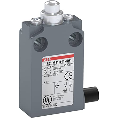 Interruptor final de carrera LS20M11B11-U03 gris de 1,6x3x6 cm 2