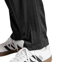 adidas Men's Standard Essentials Warm-Up Open Hem 3-Stripes Tracksuit Bottoms, Black/Black, Small – Ansicht 6