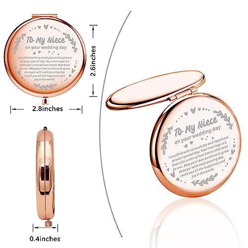 Espejo compacto para maquillaje redondo UJIMS miniatura 4