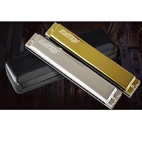 KMDSM Harmonica, Harmonica 28 trous 12 tons, Harmonica professionnel mineur for adulte, Or, argent (emballage cadeau… - Les Beatles, Paul McCartney, John Lennon, RIngo Starr, George Harrison KMDSM Harmonica, Harmonica 28 trous 12 tons, Harmonica professionnel mineur for adulte, Or, argent (emballage cadeau… – Image 4