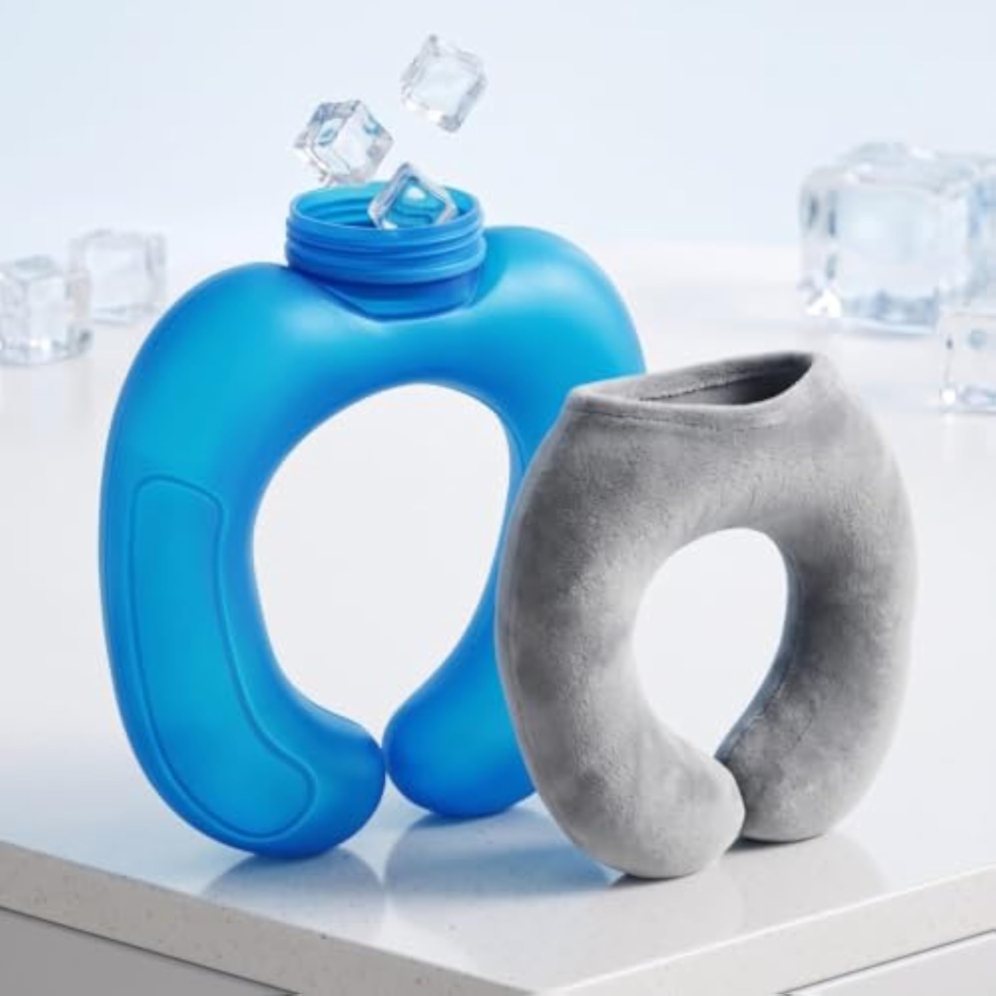 Handsunrestricted Neck Water Bag, Reusable Cooling Pack for Travel