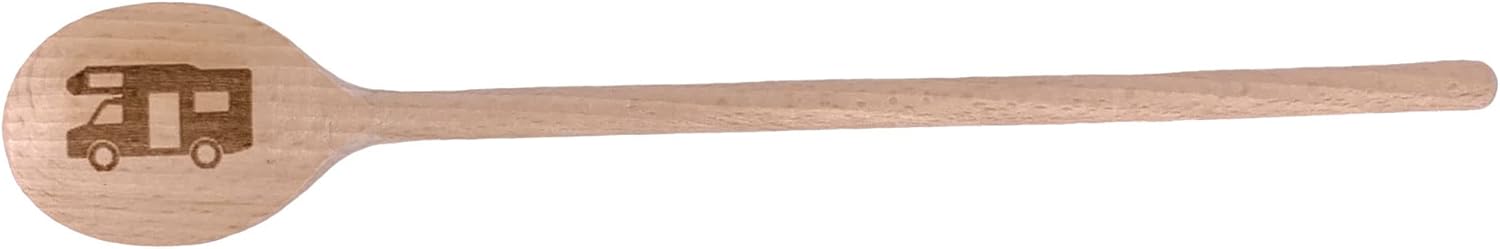 Der perfekte Begleiter für Camper-Küchen: Balna Holzkochlöffel mit Camper-Motiv