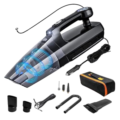 Aspiradora de coche de succión de alta potencia, aspiradora de mano 4 en 1 para coche y hogar, diseño ultraligero de 3 libras, filtros lavables al vacío, aspiradora de succión fuerte de 7,000 PA para