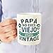 Imagen de MUGFFINS taza papa con frase Papá no eres viejo eres vintage