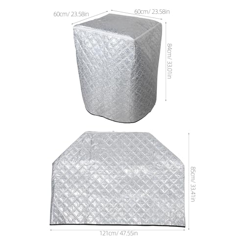 Protector antipolvo para lavadora y secadora con tejido impermeable duradero 7
