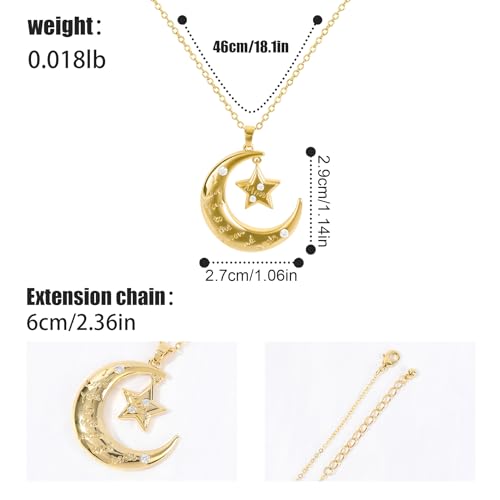 Pendentif Hibou et Lune en Zircone Contre les Bijoux Communs Sans Âme - 4