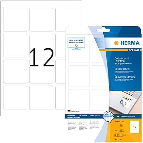 HERMA Étiquettes amovibles 60x60mm Cover