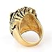 Imagen de OAKKY Joyería de los Hombres Acero Inoxidable Dominador Cabeza de León Anillos