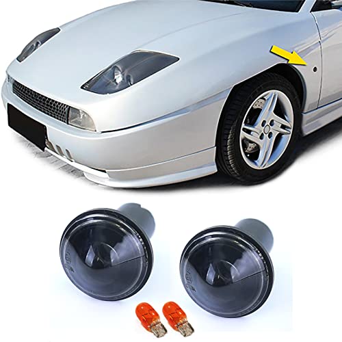 Klarglas Seitenblinker Schwarz Smoke passend für Fiat Coupe 175 94-00 Klarglas Seitenblinker Schwarz Smoke passend für Fiat Coupe 175 94-00