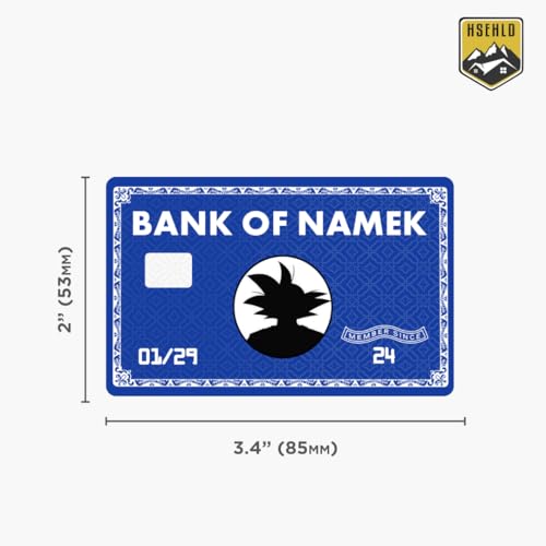 Goku Anime Credit Card Skin with Chip in Blue/Orange - Credit Card Sticker for use as a Credit Card Skin & Debit Card Skin, DBZ, Funny, Anime, Decal3