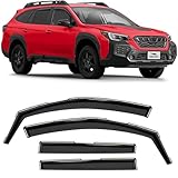 Voron Glass in-Channel Extra Durable Rain Guards for Subaru Outback 2020-2024, Window Deflectors, Vent Window Visors, 4 Pieces - 200673