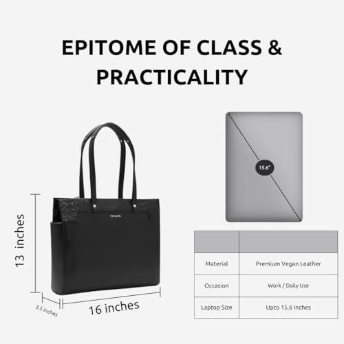 Image of The Gusto Estelle - Premium Vegan Leather Tote Bag for Women | Stylish Hand Bag /Shoulder Bag with Zip | College, Casual Use, Office Tote Bag