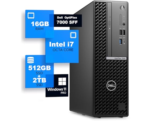 DELL OptiPlex 7000 SFF 12 i7  16GB / SSD:512GB+HDD:2TB/Windows11 Pro/MS Office2021/USB3.1/Type-C/DVD/4KHDRΉ/DP/WIFIEBluet