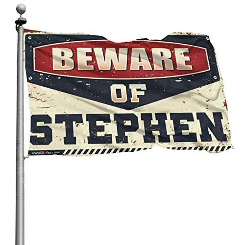 Drapeaux pour chambre Beware of Stephen pour décoration murale ado