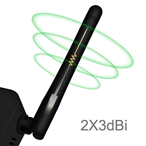 300Mbps WiFi Range Extender Internet Signal Booster Dual External Antenna Deliver Stable/High Speed Signal, Support Access Point/Repeater Mode, Easy Set Up Comply with 802.11 b/g/n for Any Router