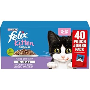 FELIX ORIGINAL Kitten Mixed Menu in Jelly Wet Cat Food 40x85g