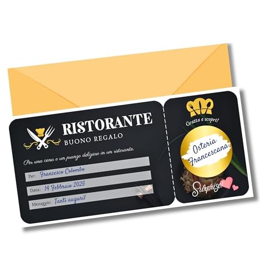 Buono regalo ristorante romantico
