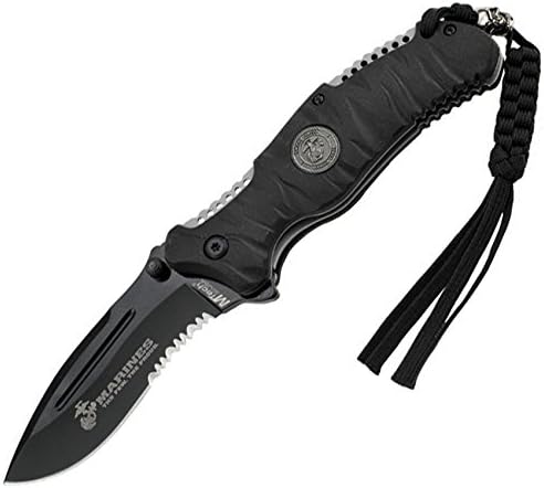 USMC USMA1020BKCS-BRK Reaper Linerlock A/O