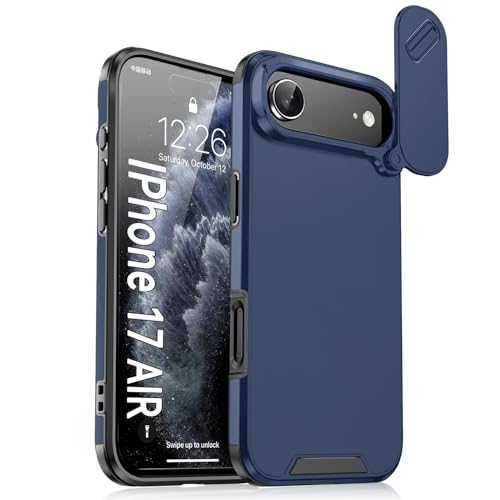 Coque iPhone 17 Pro Max bleu rigide silicone uni dos rigide