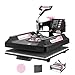 VEVOR Heat Press Machine, 5 in 1 Heat Transfer Machine with 30 oz Tumbler Press, 15 x 15 inch, 360° Swing Away Digital T-Shirt Pressing Machine, Teflon Coating, for T-Shirts/Mugs/Hats/Plates, Black