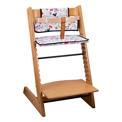 Image of JYOKO Kids Cushion Made Cotton 100% Compatible with Stokke Tripp Trapp high Chair (Dino Party)