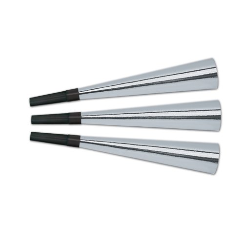 Pkgd Foil Horns (silver) (15/Pkg) - //coolthings.us