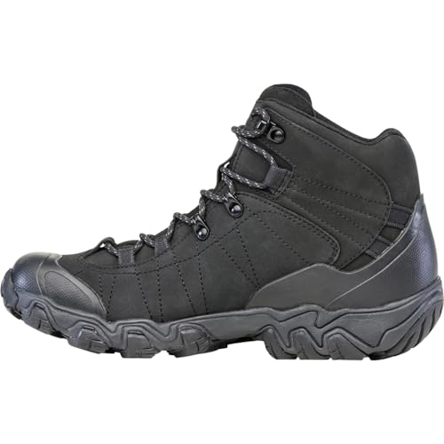 Oboz Men's Bridger Mid B-DRY Hiking Boot, Black Sea, 8.5 Wide