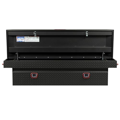 Image of Weather Guard Model 127-52-04 Saddle Box, Aluminum, Full Standard, Textured Matte Black, 11.0 cu ft