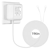 solsinsy 24V500mA Doorbell Power Adapter, 24V Transformer for Ring Doorbell,Video Doorbell,Nest, Ecobee, Sensi and Honeywell Thermostats, 24 Volt 500mA C-Wired AC Plug in Cord 16.5FT