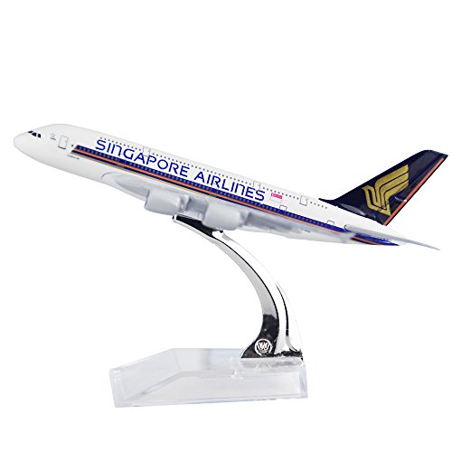 24-Hours Singapore Airlines A380 Alloy Metal Airplane Models Die-cast 1:400