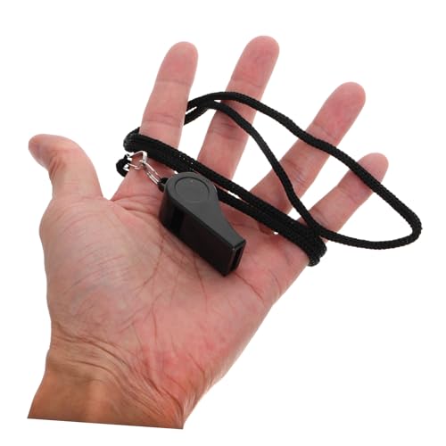 Silbatos deportivos de emergencia Kisangel 2pcs negro miniatura 7