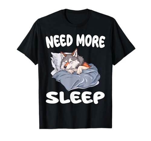 Lindo lobo necesita dormir pijama camisón Camiseta