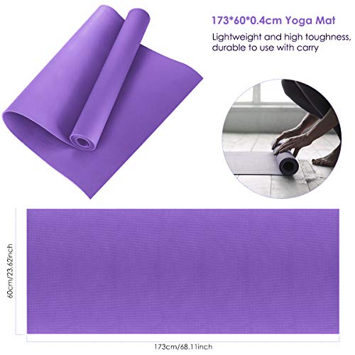 Camidy Yoga Mat EVA Non-Slip Durable Fitness Pad Workout Exercise Gym Pilates Meditation Accessory Tool - Thumbnail 4