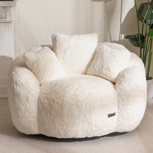 MAXYOYO Bean Bag Chair with 3 Pillows, Oversized Floral...