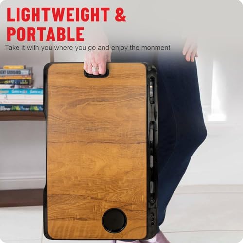 Image of VAAYU Multi-Purpose Laptop Table, Study Table| Bed Table| Adjustable Height, Portable for Office, Work Form Home | DIY Table, Easy to Assemble, Engineered (NEW-Wooden BRD)