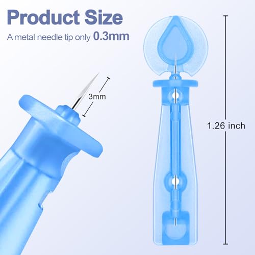 50 Pack Disposable Acne Pimple Popper Needles and 72 Dots Acne Pimple Stickers, for Acne Whitehead Acne Closed Mouth Clear Acne Needle (50 Pack) - Image 7