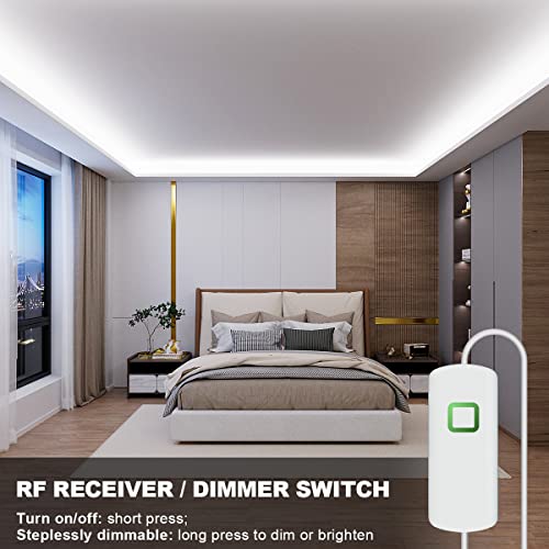 Tira de LED blanca con control remoto RF y sensor de movimiento miniatura 4