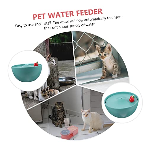 ERSINGOGO fuente de agua automática para gatos cerámica miniatura 5