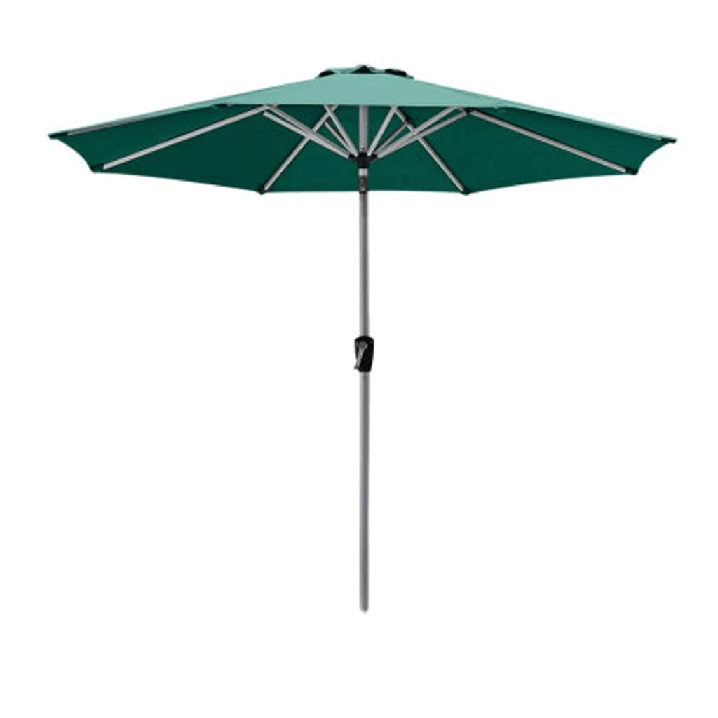 HCZKIUJY Tilt Umbrella 270cm Aluminium Pole Beach Parasol with Crank Sun Protection Outdoor Umbrella for Garden Deck Backyard and Pool