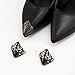 3 Pairs High Heel Protectors High Heel Toe Head Metal Pointed Cap Cover for Shoes Protection Repair Decoration