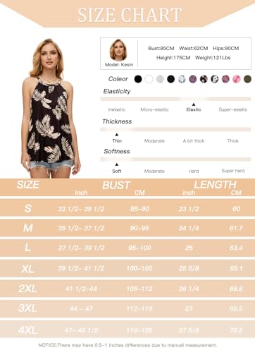Image of Women Halter Tank Top with Built in Bra Flowy Sleevless Padded Camisole Loose Fit Summer Shirt Top S-3XL
