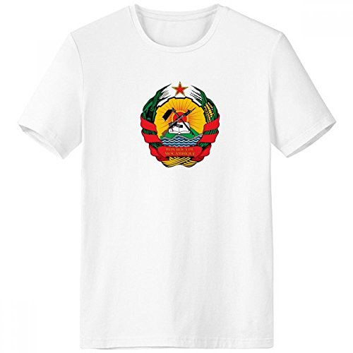 T-shirt Mozambique Blanc pour le Sport d'Été et Sorties Décontractées XXL
