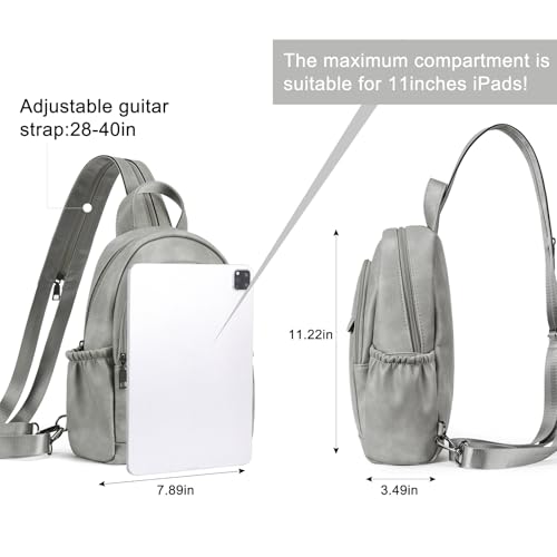 Image of CLUCI Sling Bag for Women Leather Women's Backpack Small Convertible Backpack Purse Crossbody Bag for Travel
